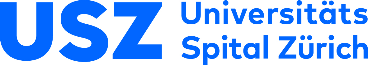 USZ Logo quer Blau CMYK